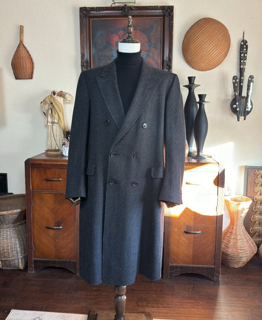 Full Length The Kingston Collection Double-Breasted Overcoat