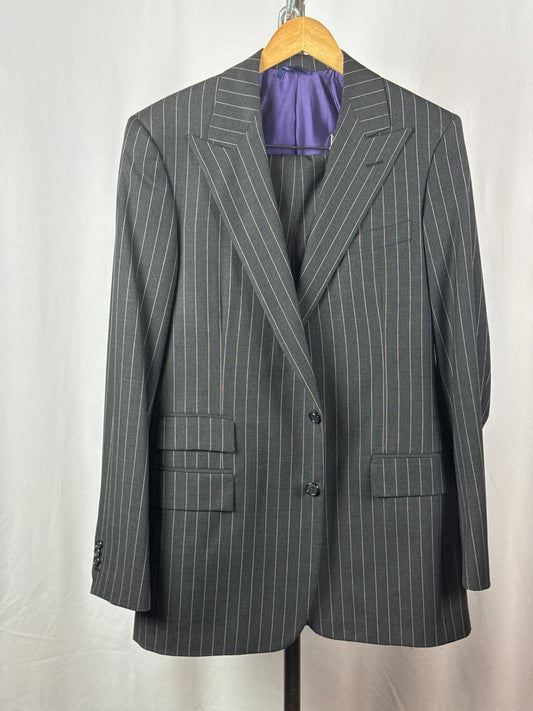 Vintage Mr. Ned Fifth Avenue Pinstriped Bespoke Suit
