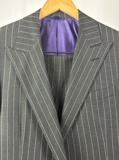 Vintage Mr. Ned Fifth Avenue Pinstriped Bespoke Suit