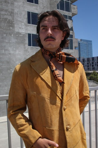 Vintage 1960s North Beach Leather 3-Piece Suede Suit